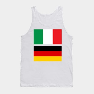 Italy and Germany Flag Tank Top